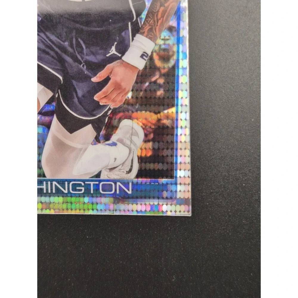 2025-26 Topps Chrome PJ Washington #19 Pulsar Refractor MISCUT RARE Mavericks